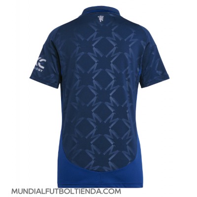 Camiseta Manchester United Segunda Equipación Replica 2024-25 para mujer mangas cortas Camiseta Manchester United Segunda Equipación Replica 2024-25 para mujer mangas cortas